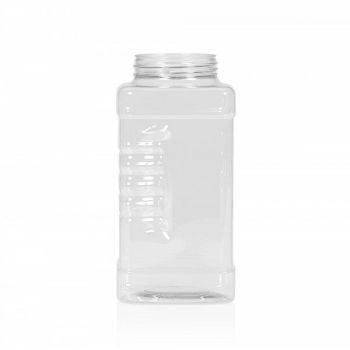 1000 ml pot Spice square PET transparant main product photo
