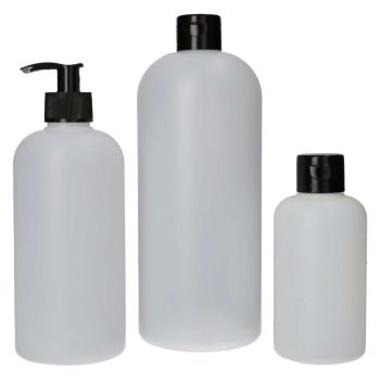 Compact Round flessen HDPE Naturel main product photo