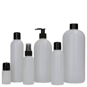 Basic Round flessen HDPE Naturel main product photo