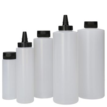 Sauce fles HDPE naturel main product photo