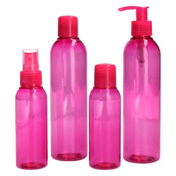 Basic Round Fles PET roze main product photo