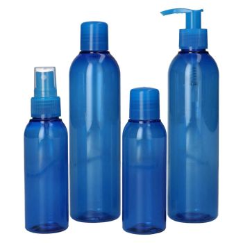 Basic Round Fles PET Blauw main product photo