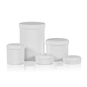 Soft Cylinder Pot PP Wit main product photo