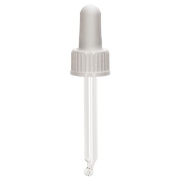Glasspipette + Mounting DIN18 white PP for 20 ml bottle main product photo
