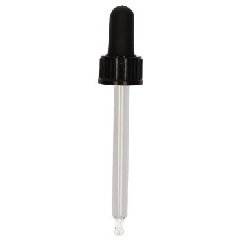 Glasspipette + Mounting DIN18 black PP for 100 ml bottle main product photo