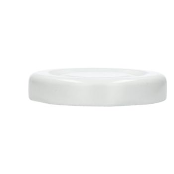 Witte metalen schroefdop T043 main product photo