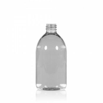 500 ml fles Soap 100% gerecycled PET MOPET transparant 28.410 main product photo
