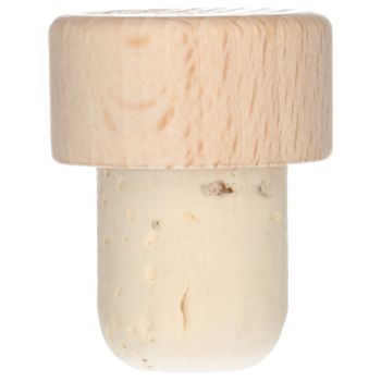 Wooden Topped 29x15mm natural main product photo
