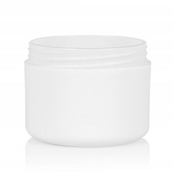 100 ml pot Frosted Soft PP wit dubbelwand main product photo
