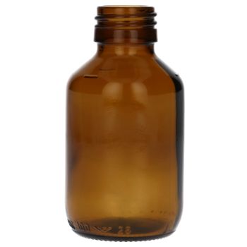 100 ml Pharma glass brown PP28, 88g main product photo