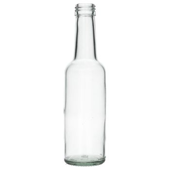250 ml Geradhals glass clear PP28, 219g main product photo