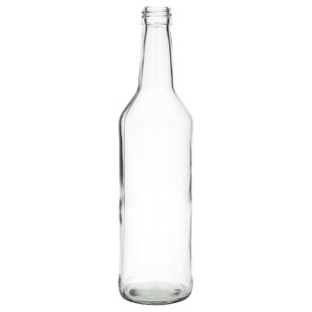 500 ml Geradhals glass clear PP28, 290g main product photo