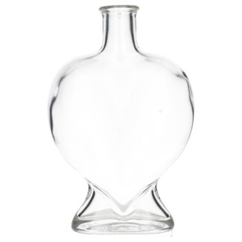 500 ml Heart glass clear 18Cork, 400g main product photo