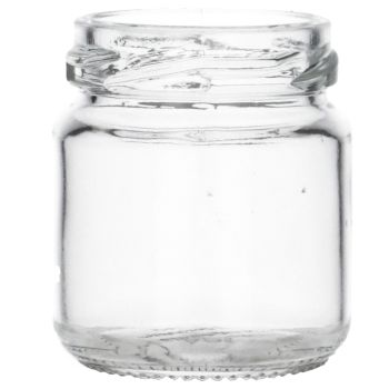 50 ml Twistoff jar round glass clear TO43, 46g main product photo
