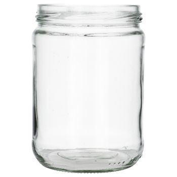555 ml Twistoff jar round glass clear TO82, 275g main product photo