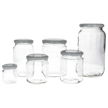 Twistoff jar glass clear main product photo