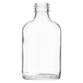 100 ml Taschenflasche glass clear PP28, 145g main product photo