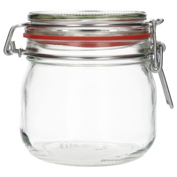 634 ml glazen Weckpot rond transparant, 502g main product photo
