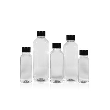 Gerecyclede Juice Square flessen PET Transparent ♻ main product photo